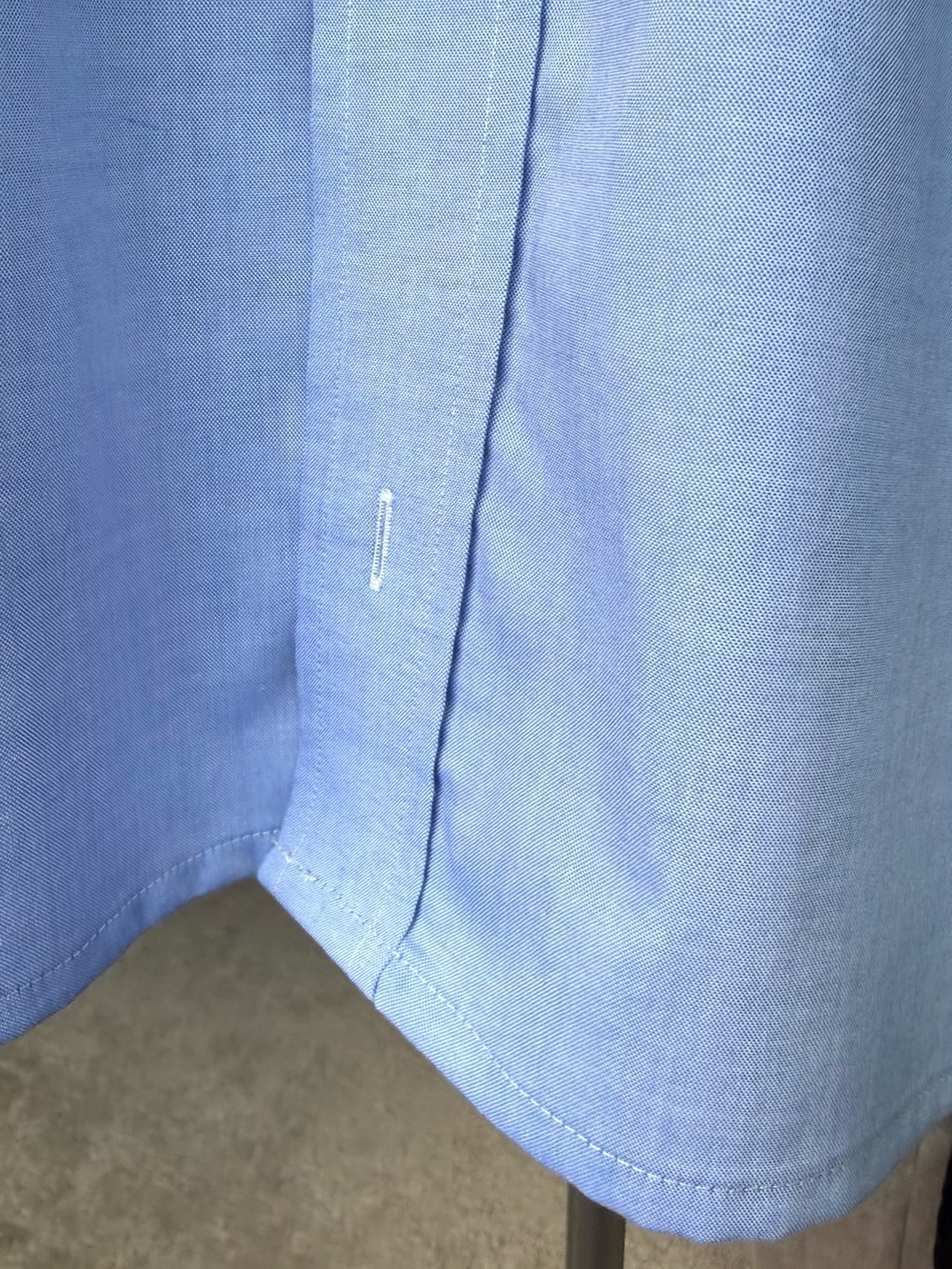 Lauren Ralph Lauren Chambray Blouse Upcycled Ruffle Blouse Embroidered M - Picture 6 of 13